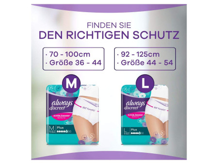always discreet Culotte pour incontinence Plus, taille: L