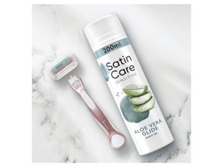 Gillette for Women Gel de rasage Satin Care Aloe Vera, 75 ml