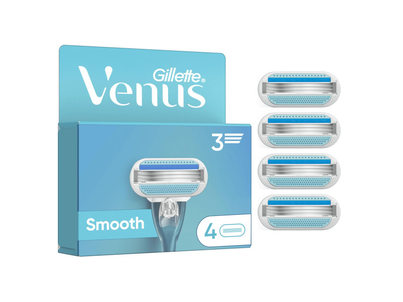 Gillette for Women Lames de rechange Venus Smooth, pack de 4