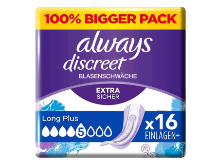 always discreet Serviette pour fuites urinaires Plus Long