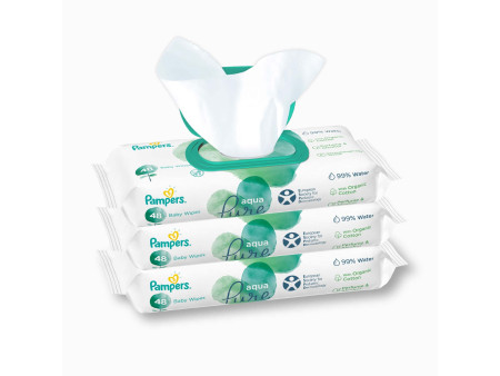 Pampers Lingette humide Harmonie aqua, pack de 3
