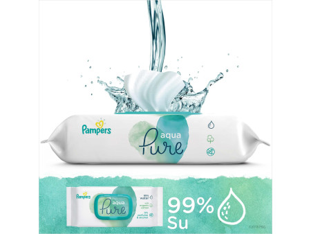 Pampers Lingette humide Harmonie aqua, pack de 3