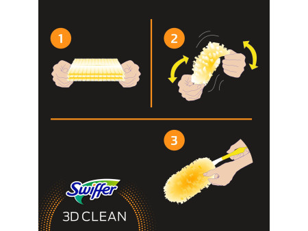 Swiffer Plumeau magnétique anti-poussière 3D XXL