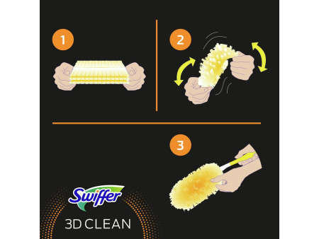 Swiffer Plumeau magnétique 3D plumeau de rechange - recharge