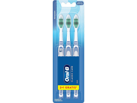 Oral-B Brosse à dents CLASSIC CARE 35, medium, pack 2+1