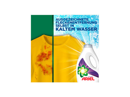 ARIEL Lessive liquide Color+, 1,8 litres, 40 lavages