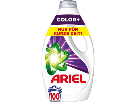 ARIEL Lessive liquide Color+, 4,5 litres, 100 lavages