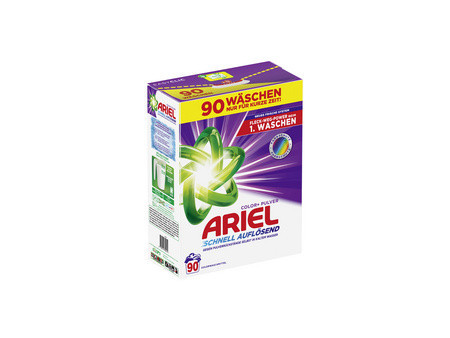 ARIEL Lessive en poudre Color+, 4,95 kg - 90 lavages