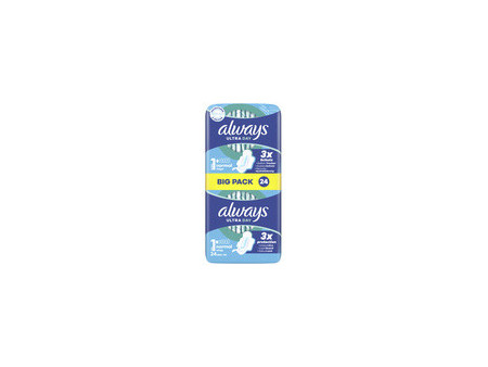 always ultra Serviette hygiénique Normal à ailettes, BigPack