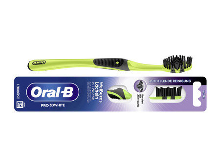 Oral-B Brosse à dents Pro-3D White Charbon actif 40, medium
