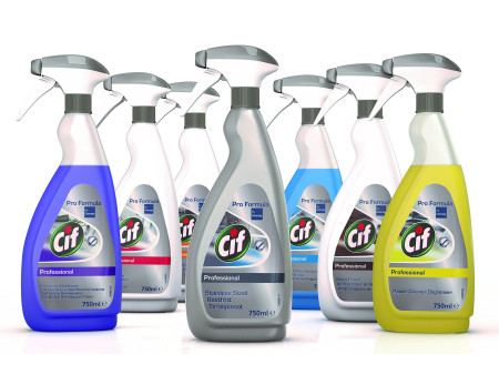 Cif Professional Nettoyant sanitaire 2en1, spray 750 ml