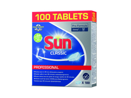 Sun Professional Pastille lave-vaisselle Classic, 100 pièces