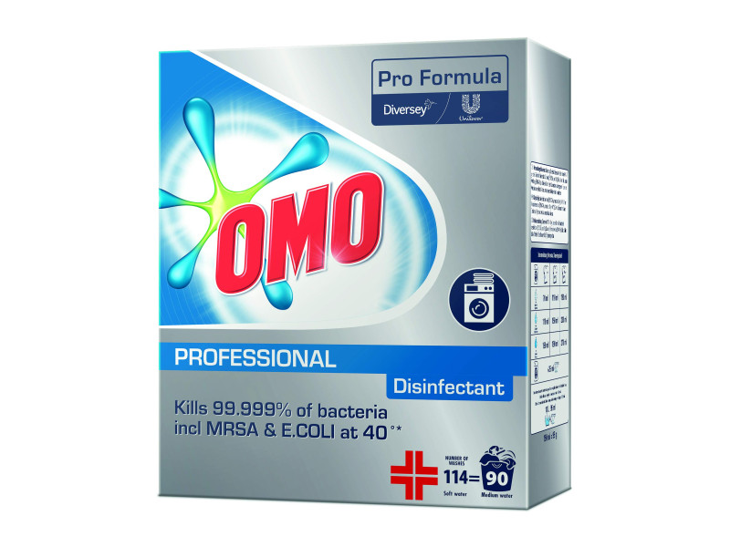 OMO Lessive en poudre Professional Disinfectant, 90 lavages
