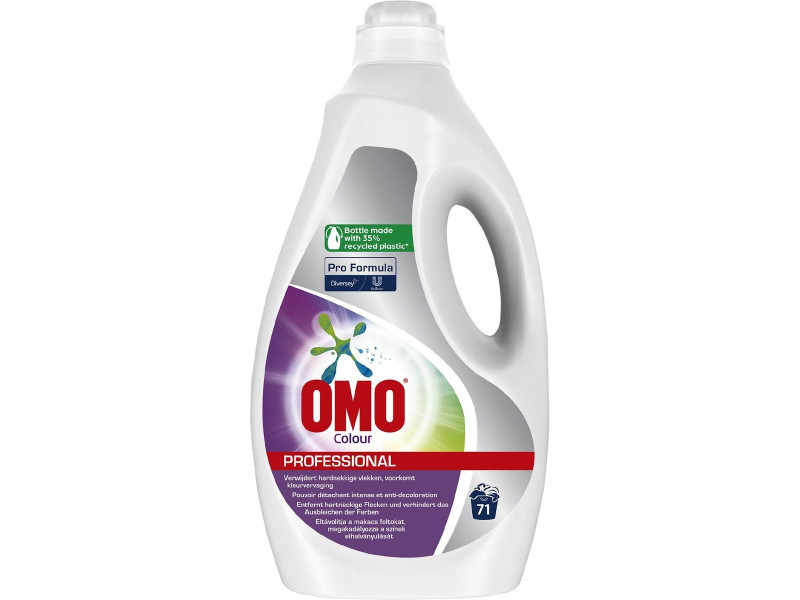 OMO Lessive liquide Colour Professional,71 lavages, 5 litres
