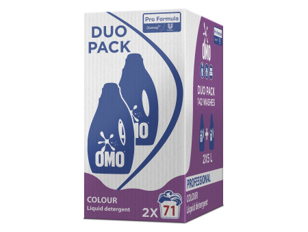 OMO Lessive liquide Colour Professional,71 lavages, 5 litres