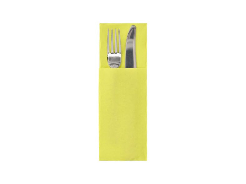 STARPAK Serviette pochette 'DAILY Collection', vert citron