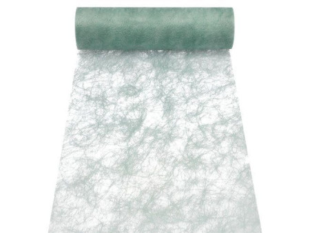 PAPSTAR Chemin de table / ruban décoratif 'Sizoflor', jade