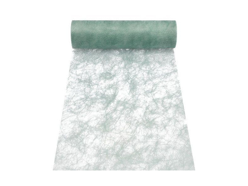 PAPSTAR Chemin de table / ruban décoratif 'Sizoflor', jade