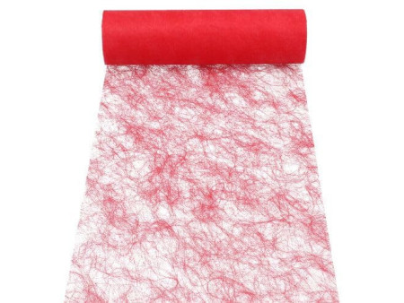 PAPSTAR Chemin de table / ruban décoratif 'Sizoflor', rouge