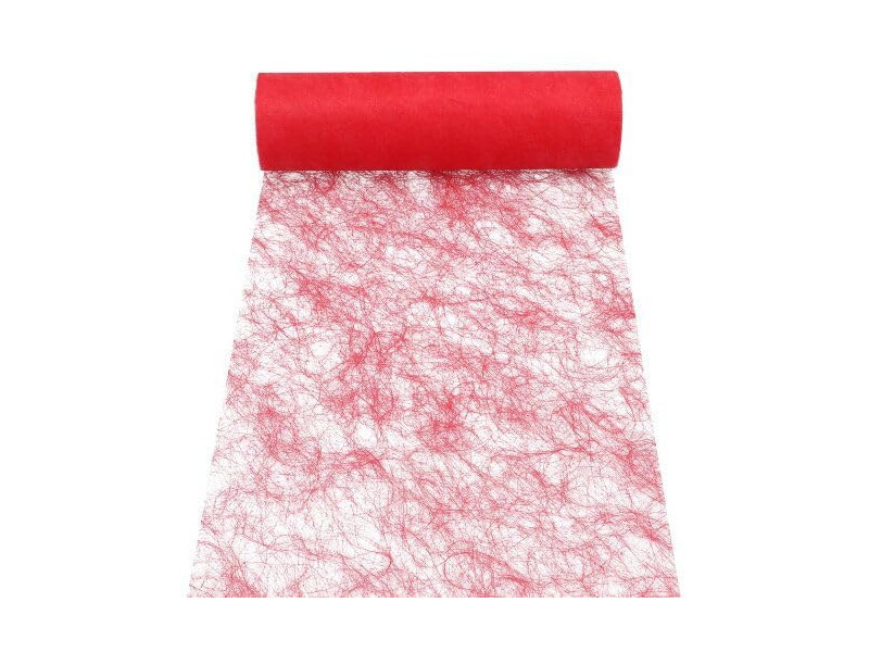 PAPSTAR Chemin de table / ruban décoratif 'Sizoflor', rouge