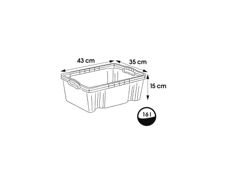 keeeper Boîte de rangement 'franz', 16 litres, naturel