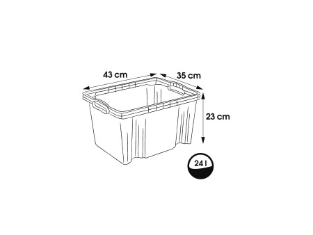 keeeper Boîte de rangement 'franz', 24 litres, naturel
