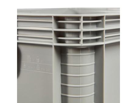 keeeper Caisse de rangement 'robert', 20 litres, gris clair