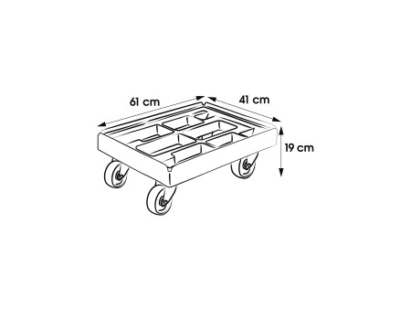 keeeper Chariot 'rolf', capacité de charge: 300 kg, rouge