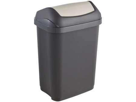 keeeper Poubelle 'swantje', 10 litres, graphite/ gris