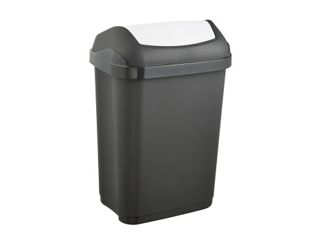keeeper Poubelle 'swantje', 10 litres, graphite/ gris