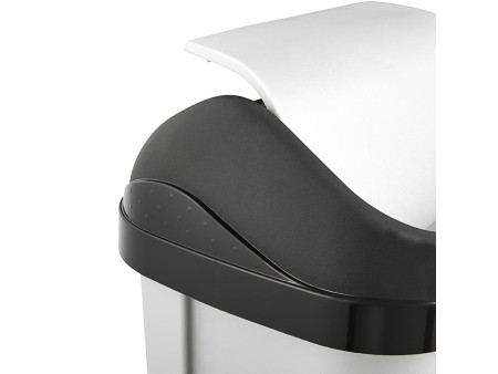 keeeper Poubelle 'swantje', 10 litres, argent / graphite