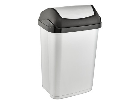 keeeper Poubelle 'swantje', 25 litres, argent / graphite