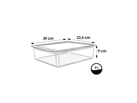 keeeper Boîte de rangement 'bea', 9 L, PP, transparent