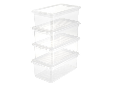 keeeper Kit de boîtes de rangement 'bea', 4x 5,6 litres, PP