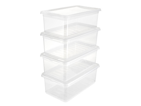 keeeper Kit de boîtes de rangement 'bea', 4x 5,6 litres, PP