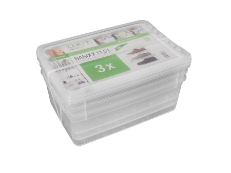keeeper Kit de boîtes de rangement 'bea', 3x 11,0 litres, PP