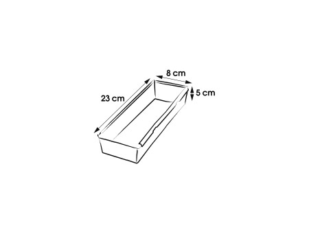 keeeper Compartiment pour tiroir, (L)80 x (P)230 x (H)50 mm