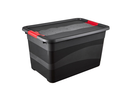 keeeper Boîte de rangement 'eckhart', 52 L, graphite/rouge