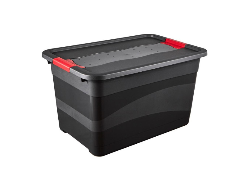 keeeper Boîte de rangement 'eckhart', 52 L, graphite/rouge
