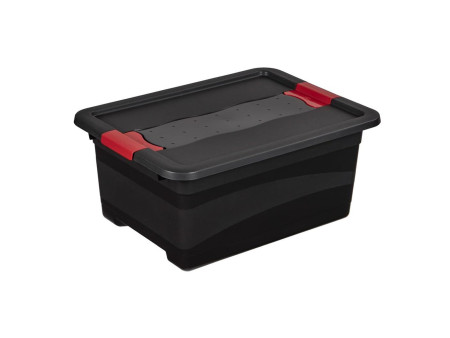 keeeper Boîte de rangement 'eckhart', 12 L, graphite/rouge