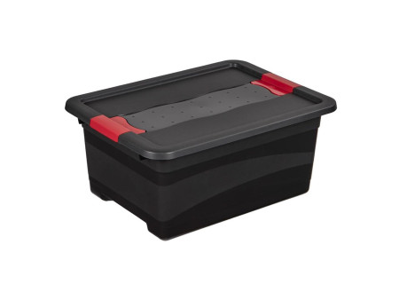 keeeper Boîte de rangement 'eckhart', 12 L, graphite/rouge