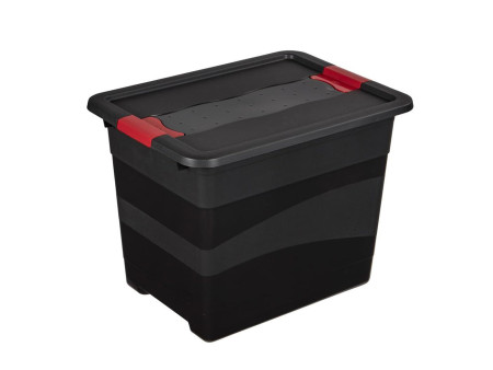 keeeper Boîte de rangement 'eckhart', 24 L, graphite/rouge
