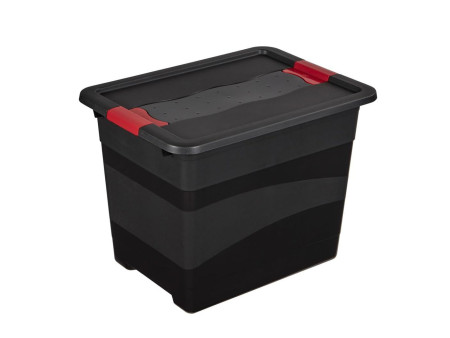 keeeper Boîte de rangement 'eckhart', 24 L, graphite/rouge