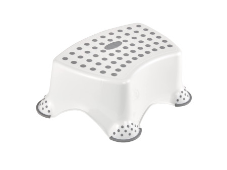 keeeper Marchepied 'tomek hippo', avec impression, blanc