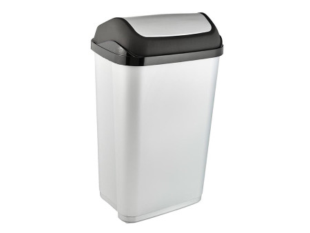 keeeper Poubelle 'swantje', 50 litres, argent / anthracite