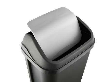 keeeper Poubelle 'swantje', 50 litres, anthracite / argent