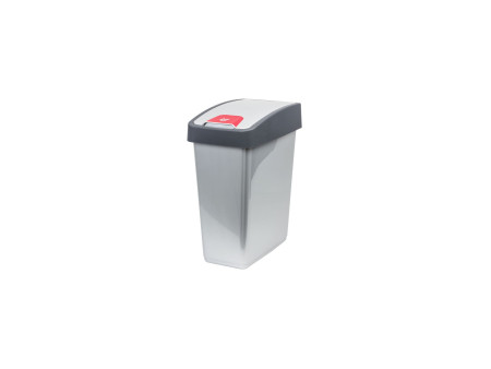 keeeper Poubelle 'magne', 10 litres, argent / anthracite