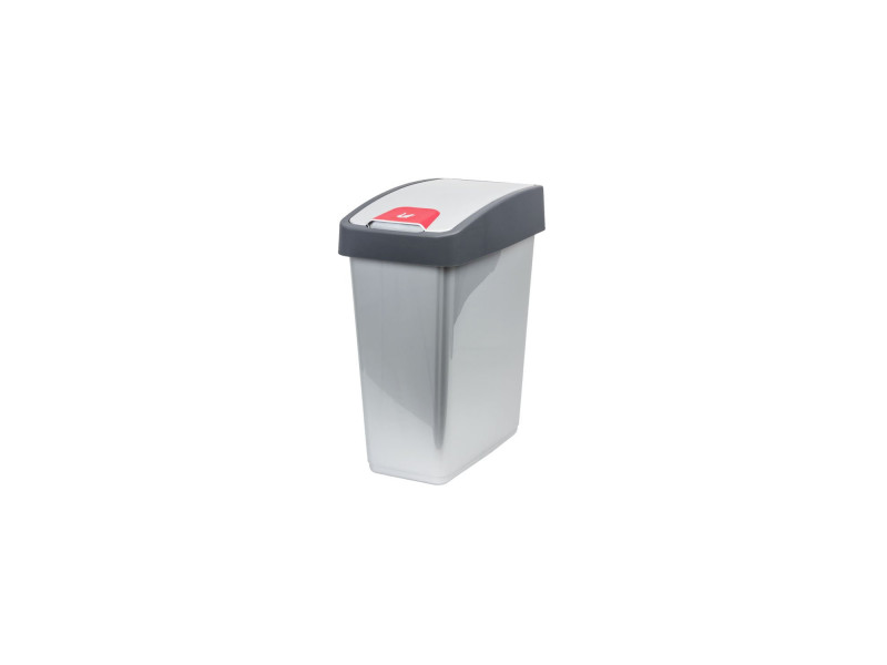 keeeper Poubelle 'magne', 10 litres, argent / anthracite