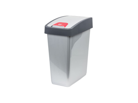 keeeper Poubelle 'magne', 25 litres, argent / anthracite