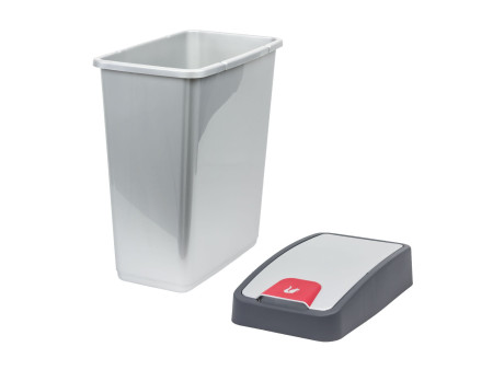 keeeper Poubelle 'magne', 25 litres, argent / anthracite